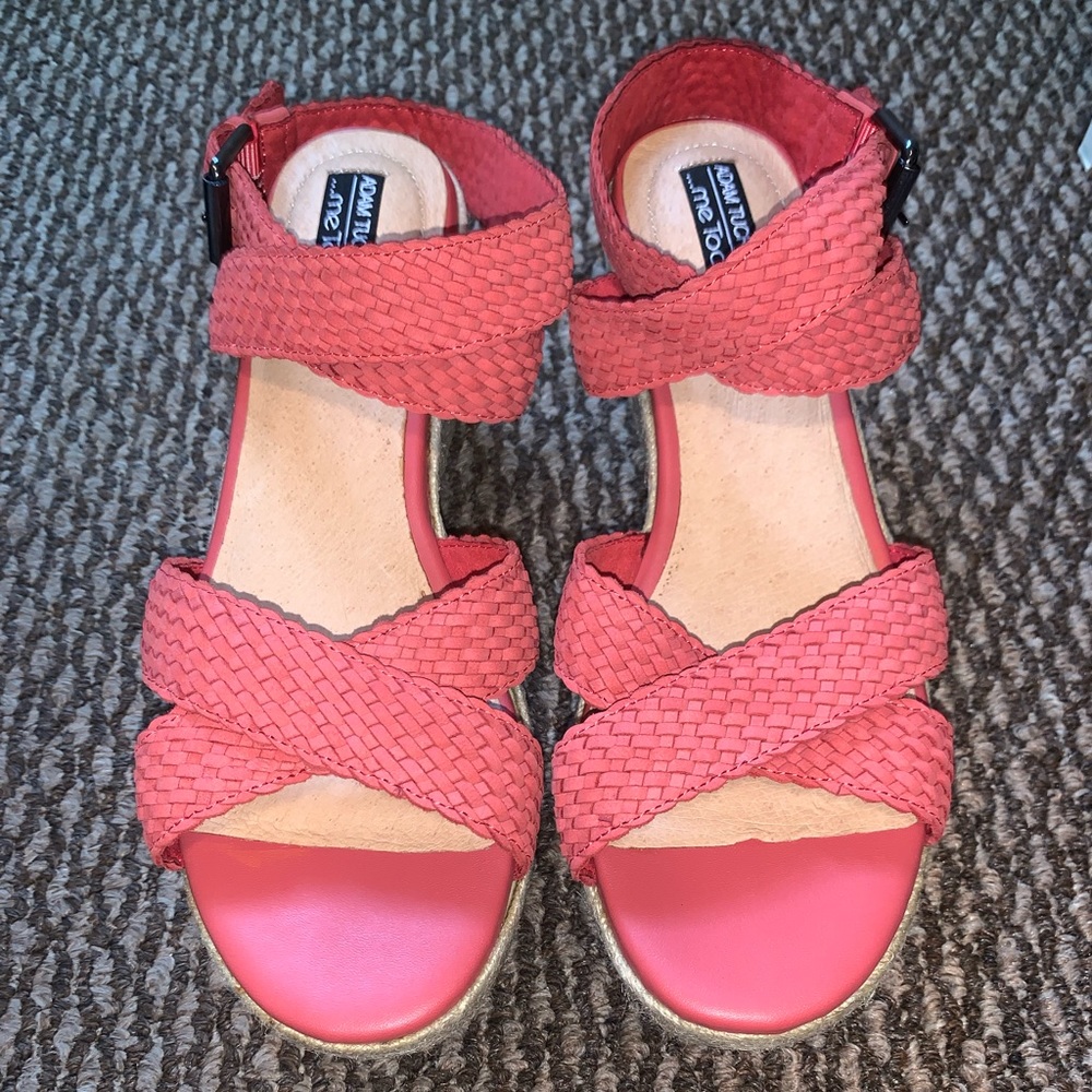 Adam Tucker red platforms heels